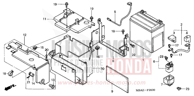 BATTERIE von Shadow BLACK (NH1) von 2000