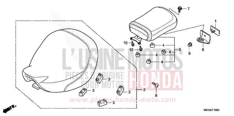SITZ von Shadow GRAPHITE BLACK (NHB01A) von 2008