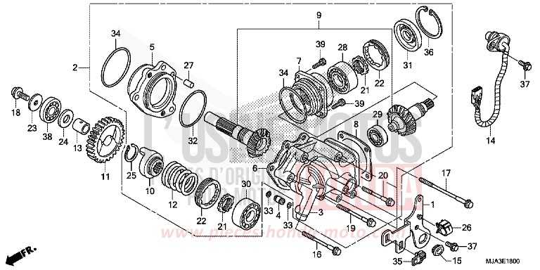 GETRIEBEGEHAEUSE, SEITE von Shadow INDY GRAY METALLIC (NH431) von 2013