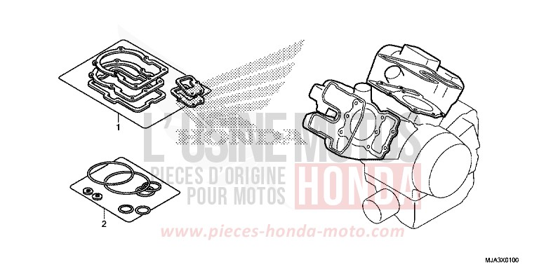 DICHTUNG SATZ A von Shadow INDY GRAY METALLIC (NH431) von 2013