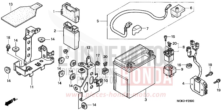 BATTERIE von Shadow BLACK (NH1) von 2000