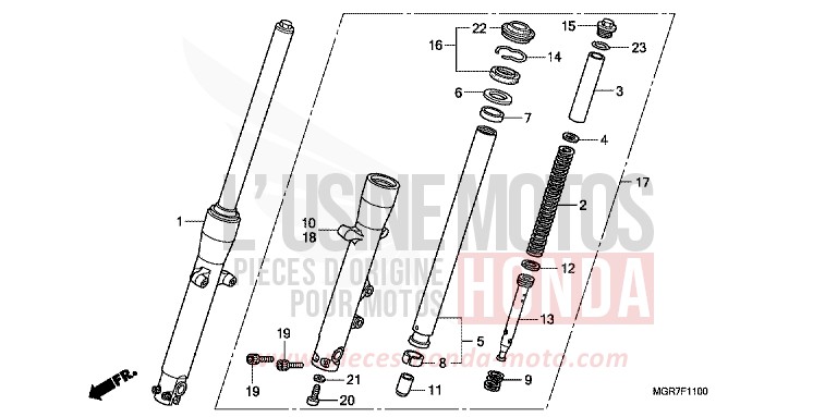 GABEL, VORNE von Shadow GRAPHITE BLACK (NHB01) von 2011