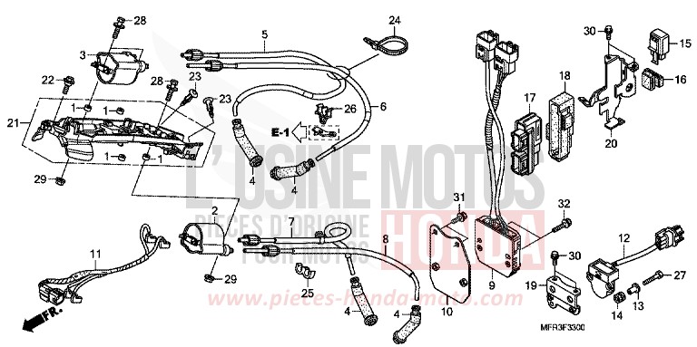 ZUENDSPULE/ECU von VT1300CX GLINT WAVE BLUE METALLIC (B197) von 2010