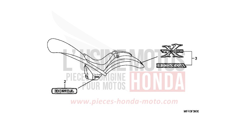 EMBLEM/MARKE von VT1300CX GRAPHITE BLACK (NHB01) von 2010