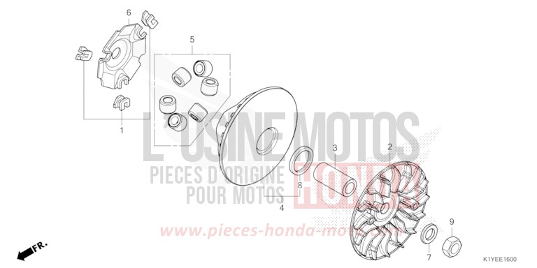 ANTRIEBSFLAECHE von PCX MAT GALAXY BLACK METALLIC (NHA76) von 2025