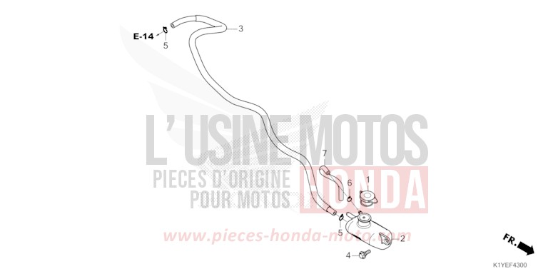 RESERVETANK von PCX PEARL SNOWFLAKE WHITE (NHD01) von 2025