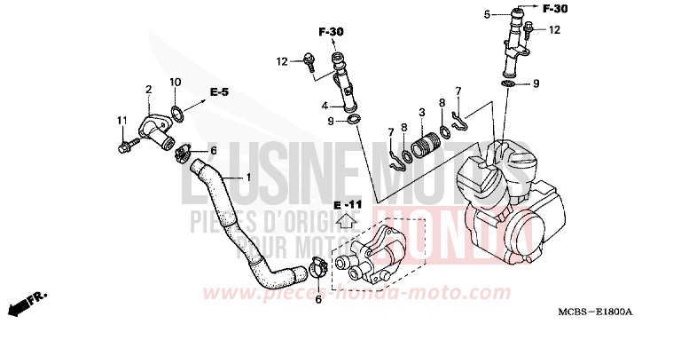 WASSERROHR von Transalp PEARL BREEZY BLUE (PB341E) von 2004