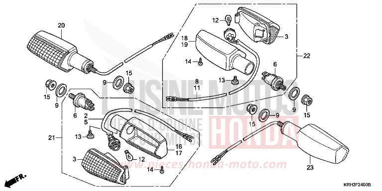 BLINKER von XR125L BLACK (NH1) von 2003