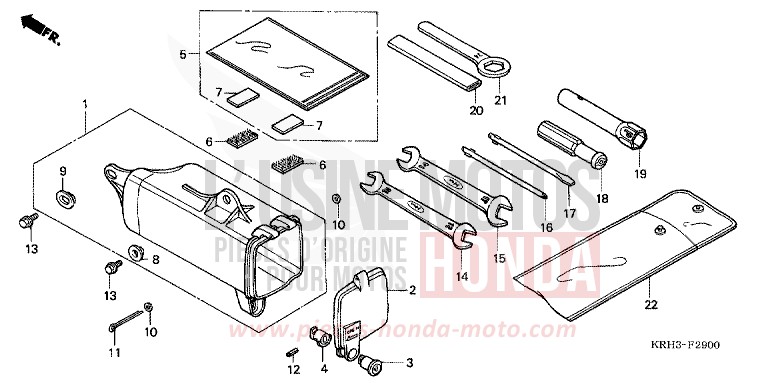 WERKZEUGE von XR125L FIGHTING RED (R134) von 2004