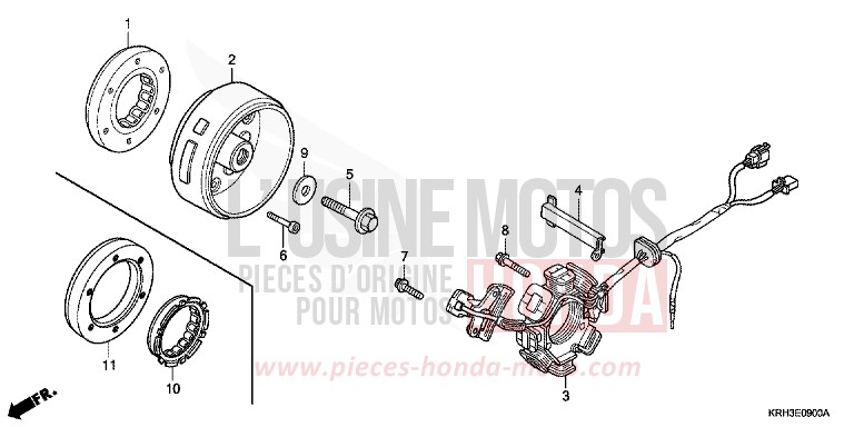 GENERATOR von XR125L FIGHTING RED (R134) von 2005