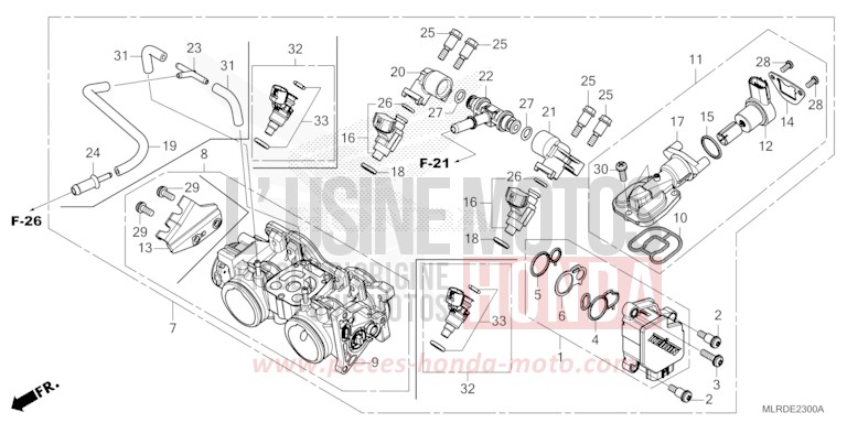 DROSSELKLAPPENGEHAEUSE von NX500 GRAPHITE BLACK (NHB01) von 2026