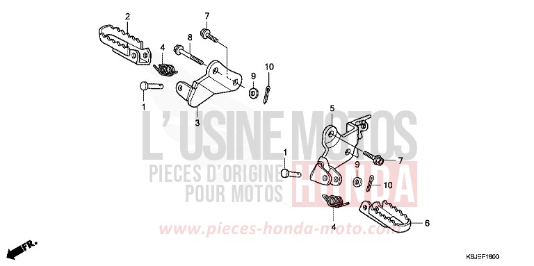 STUFE von CRF100F EXTREME RED (R292) von 2009