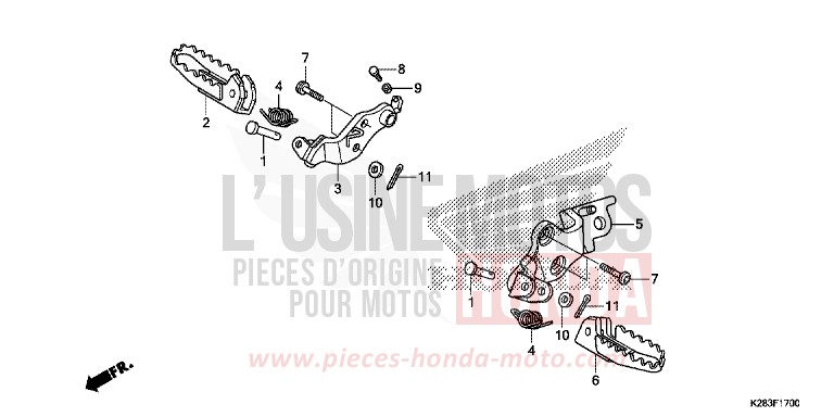 STUFE von CRF125 EXTREME RED (R292) von 2014