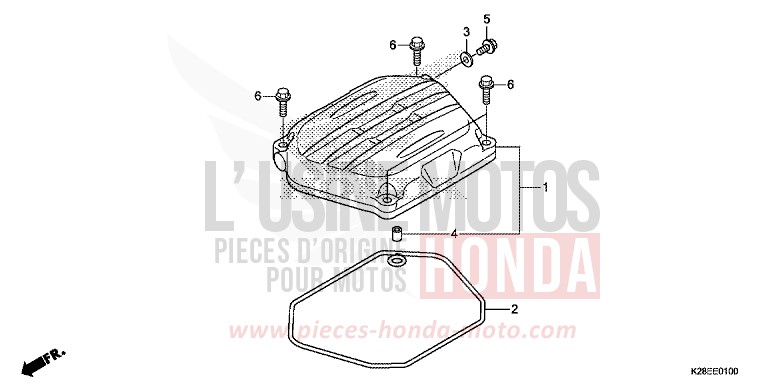 ZYLINDERKOPFDECKEL von CRF125 EXTREME RED (R292) von 2022