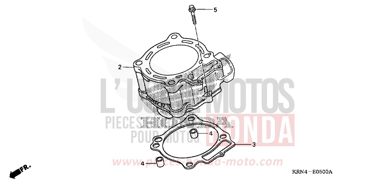 ZYLINDER von CRF250R EXTREME RED (R292) von 2006