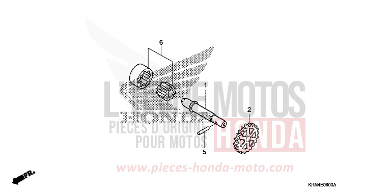 OELPUMPE von CRF250R EXTREME RED (R292) von 2006
