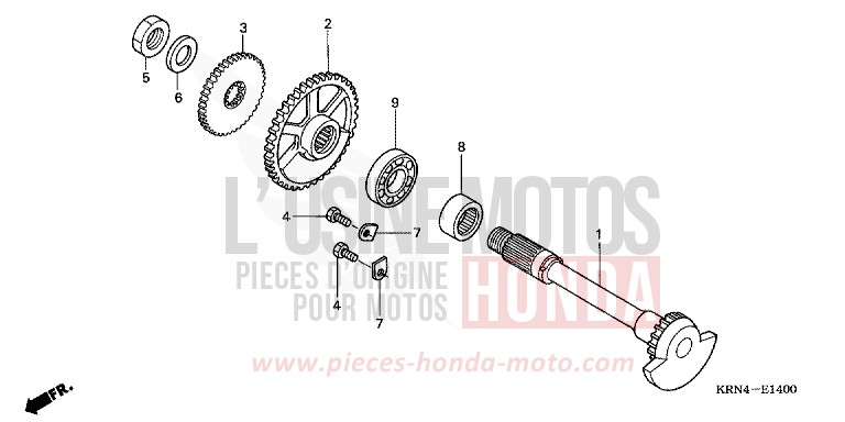 AUSGLEICHER von CRF250R EXTREME RED (R292) von 2006