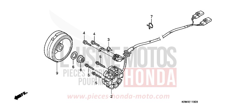 GENERATOR von CRF250R EXTREME RED (R292) von 2007