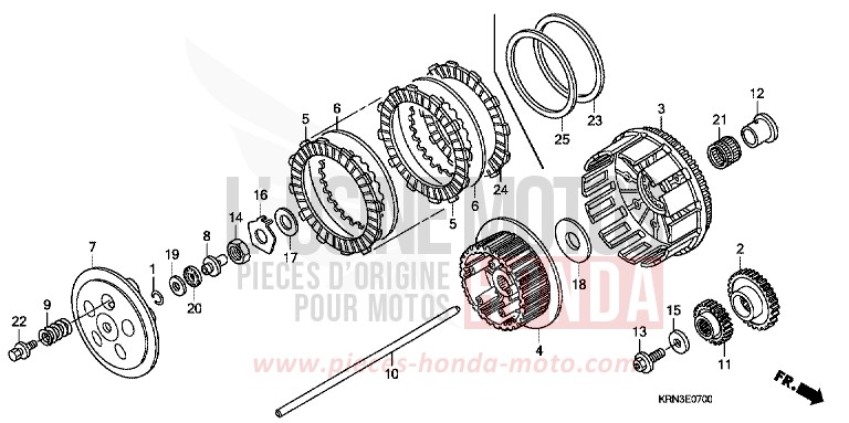 EMBRAYAGE von CRF250R NOIR (NH1) von 2009