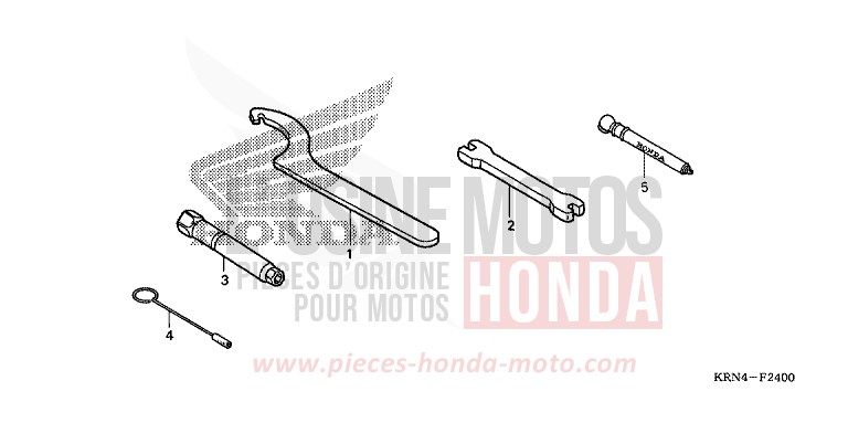 OUTILS von CRF250R NOIR (NH1) von 2009