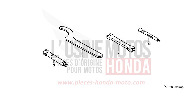 WERKZEUGE von CRF450R EXTREME RED (R292) von 2006