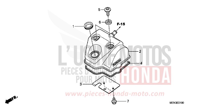 ZYLINDERKOPFDECKEL von CRF450R EXTREME RED (R292) von 2009