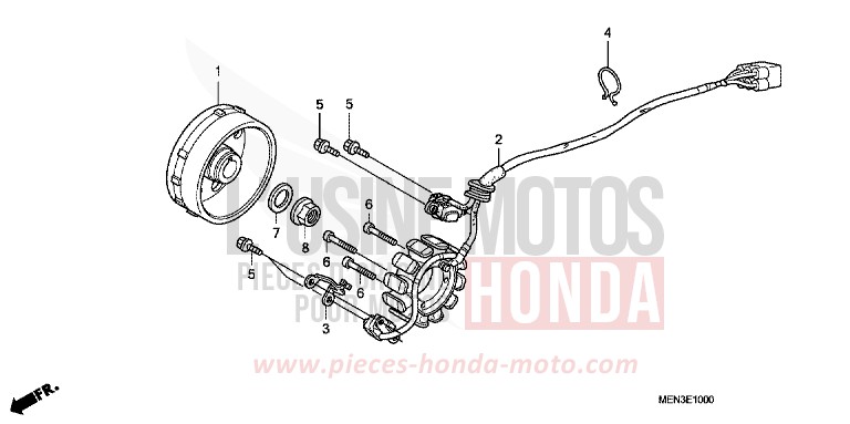 GENERATOR von CRF450R EXTREME RED (R292) von 2009