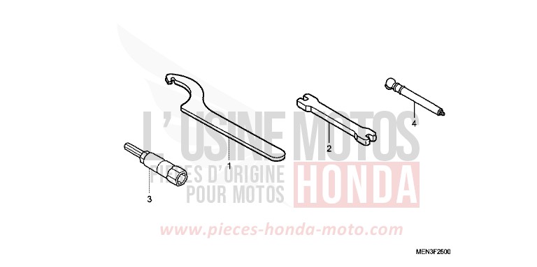 WERKZEUGE von CRF450R EXTREME RED (R292) von 2011