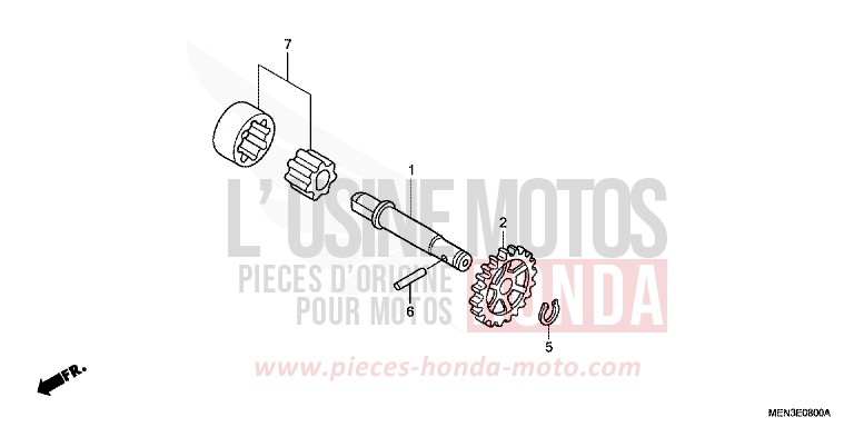 OELPUMPE von CRF450R EXTREME RED (R292) von 2012