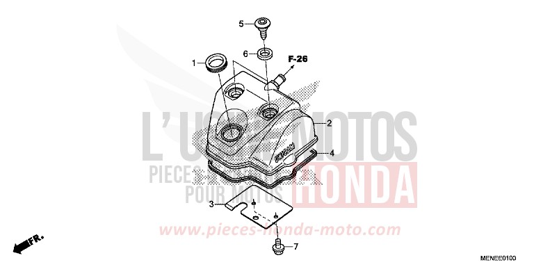ZYLINDERKOPFDECKEL von CRF450R EXTREME RED (R292) von 2013