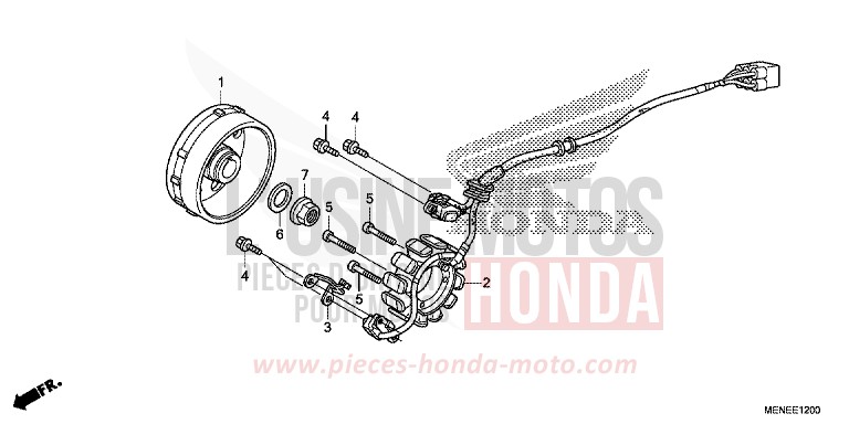 GENERATOR von CRF450R EXTREME RED (R292) von 2013