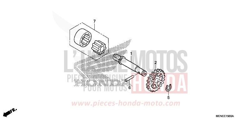 OELPUMPE von CRF450R EXTREME RED (R292) von 2016