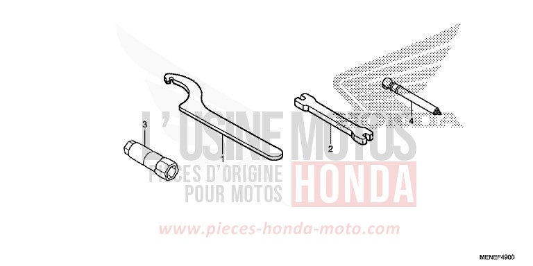 WERKZEUGE von CRF450R EXTREME RED (R292) von 2016