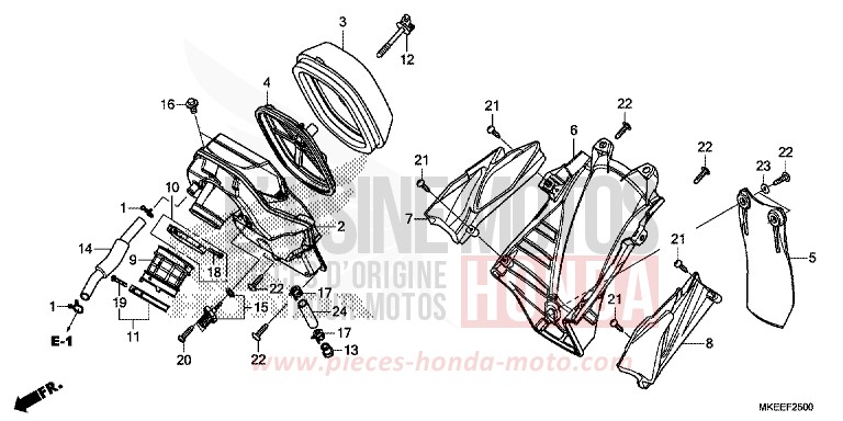 LUFTFILTER von CRF450R EXTREME RED (R292) von 2019