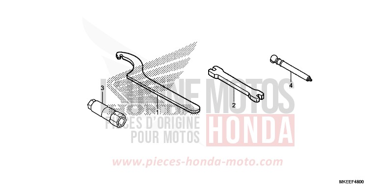 WERKZEUGE von CRF450R EXTREME RED (R292) von 2019