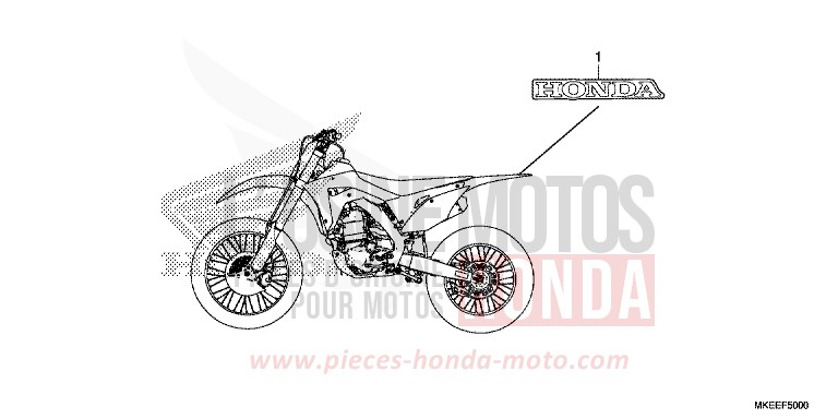 MARKE von CRF450R EXTREME RED (R292) von 2020