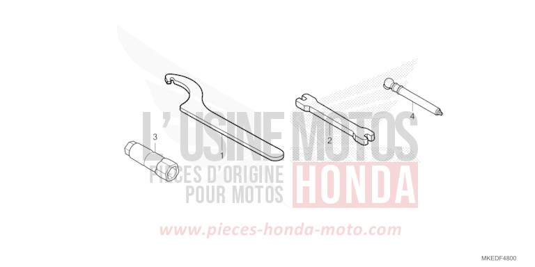 WERKZEUGE von CRF450R EXTREME RED (R292) von 2021