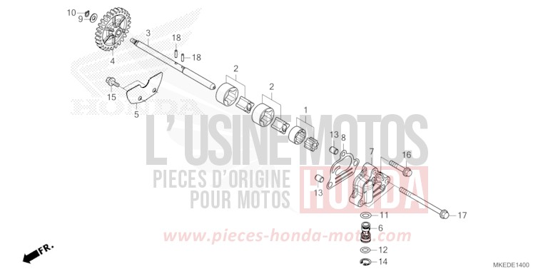 OELPUMPE von CRF450R EXTREME RED (R292) von 2022