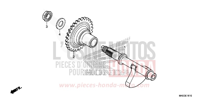 AUSGLEICHER von CRF450R EXTREME RED (R292) von 2017