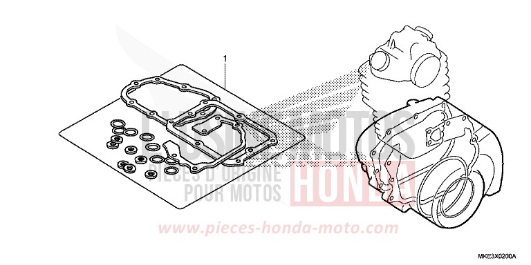 DICHTUNG SATZ B von CRF450R EXTREME RED (R292) von 2017