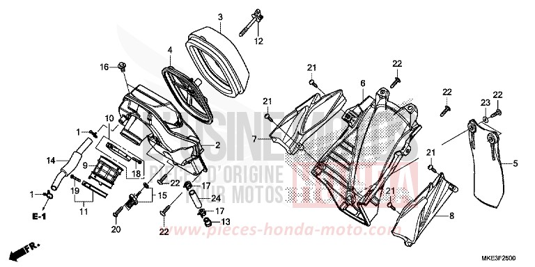 LUFTFILTER von CRF450R EXTREME RED (R292) von 2018