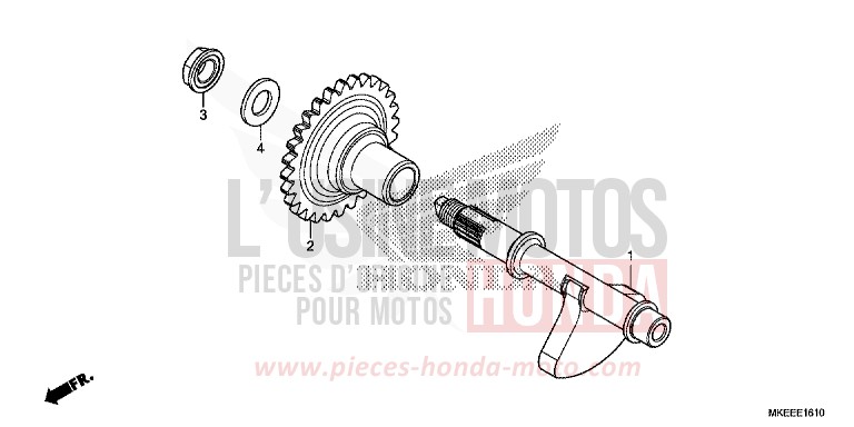 AUSGLEICHER von CRF450R EXTREME RED (R292) von 2020