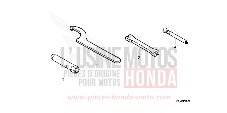 WERKZEUG von CRF250R EXTREME RED (R292) von 2010