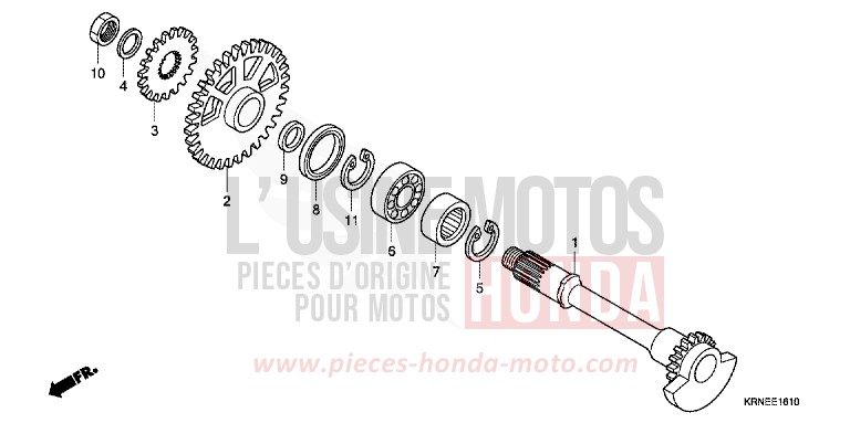 AUSGLEICHER von CRF250R EXTREME RED (R292) von 2012