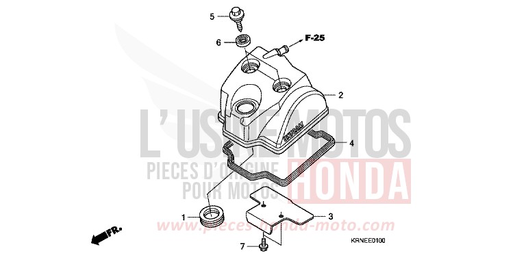ZYLINDERKOPFDECKEL von CRF250R EXTREME RED (R292) von 2013