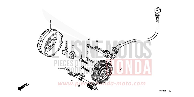 GENERATOR von CRF250R EXTREME RED (R292) von 2013