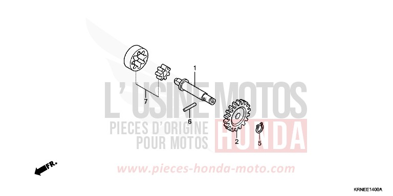 OELPUMPE von CRF250R EXTREME RED (R292) von 2013