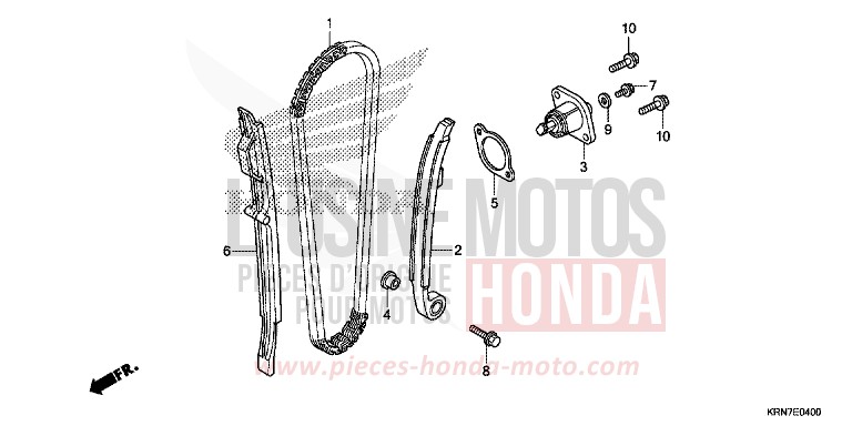 NOCKENWELLENKETTE/SPANNVORRICHTUNG von CRF250R EXTREME RED (R292) von 2016