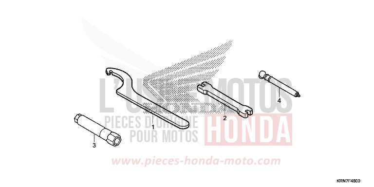 WERKZEUG von CRF250R EXTREME RED (R292) von 2016