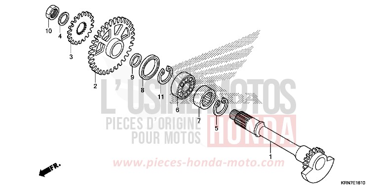 AUSGLEICHER von CRF250R EXTREME RED (R292) von 2017